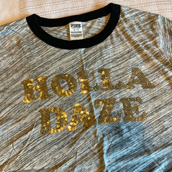 VS Pink Holla Daze Tee Shirt - Picture 2 of 3